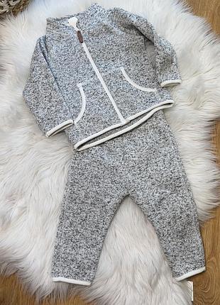 Костюм на флисе на весну-осень h&amp;m 6-9m