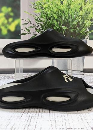 Шльопанці чоловічі сланці гіпоаніс чорні зі світло-сірим пінкові 3871