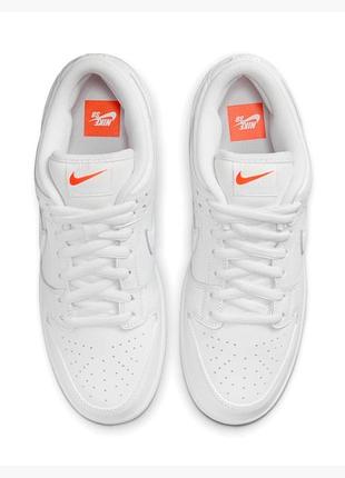Кроссовки nike sb dunk low pro triple white 3