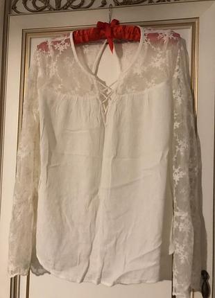Блуза,кофта с кружевом hollister