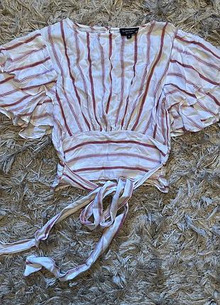 Блуза кофточка с завязкой белая sunshine soul