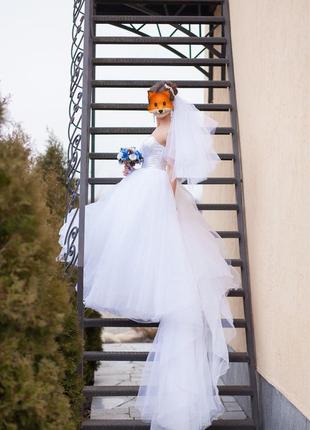 Весільне плаття шовкове унікальне7 фото