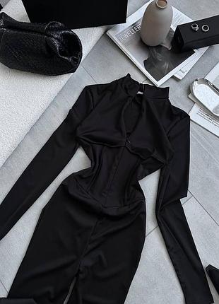 Комбинезон с имитацией корсета женский