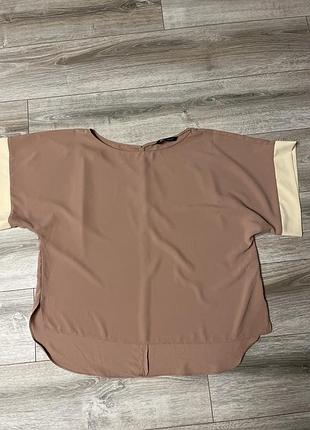 Нежная блуза с коротким рукавом zara