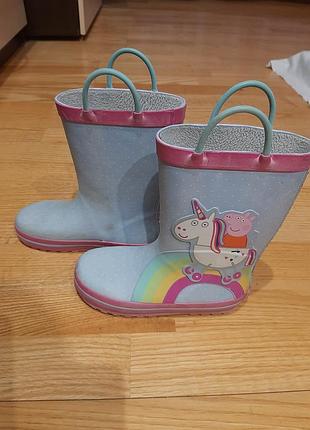 Детские резиновые сапоги. свинка пеппа