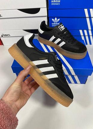 Adidas sobakov black gum sole