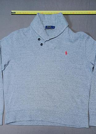 Плечи 51 см polo ralph lauren толстая кофта с платковым воротником size m 100%cotton