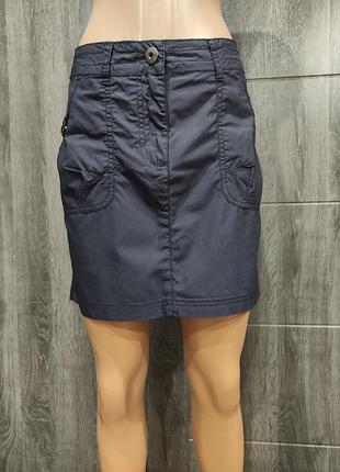 Летняя хлопковая юбка, хлопок пот-44 см