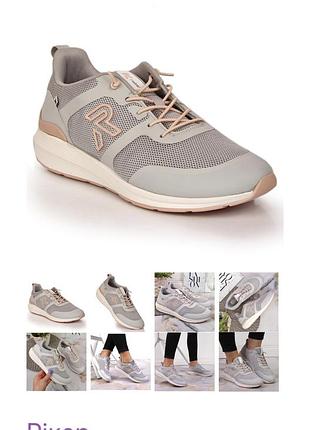Серые женские кроссовки rieker eur39
