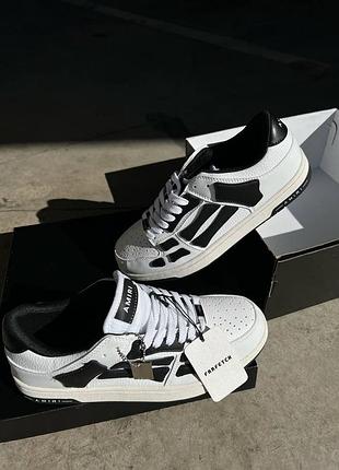 Кросівки amiri skeleton white black 8