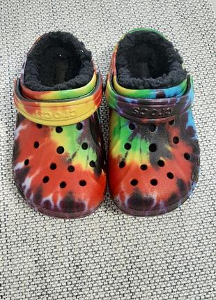 Дитячі тапочки нові crocs утеплені