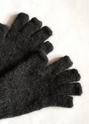 Мужские вязаные перчатки альпака перчатки для it - специалиста2 фото
