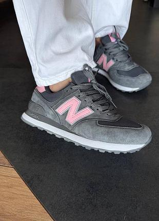 New balance 574 wood/pink premium