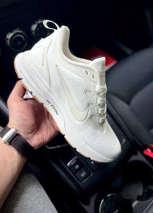 Жіночі літні, весняні кросівки nike air zoom white & beige