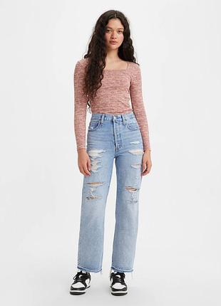 Джинси levi's women's ribcage straight ankle jeans / 24*27; 25*27;