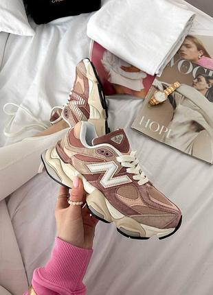 New balance 9060 кросівки натуральна замша