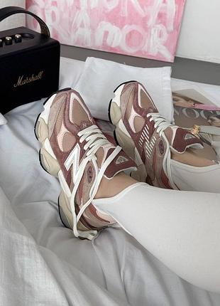 New balance 9060 кросівки натуральна замша