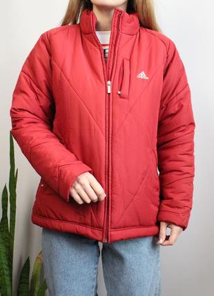 Красная куртка адидас adidas 36 38 размер1 фото