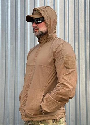 🖍ветровка- куртка тактическая легкая летняя койот