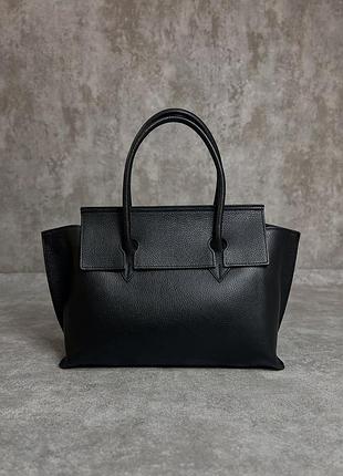 Містка шкіряна жіноча сумка італійка