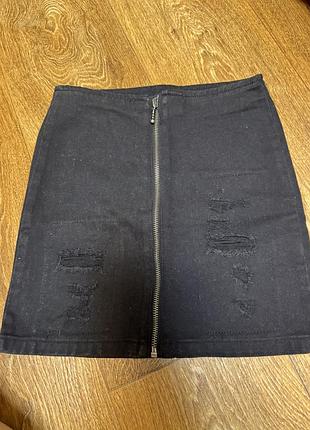 Джинсовая юбка 128