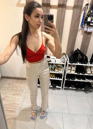Шелковые брюки zara