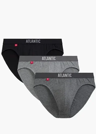 Труси atlantic 3mp-094 чоловічі класична модель атлантик набір 3 шт.