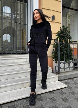 Женский спортивный велюровый костюм | 118