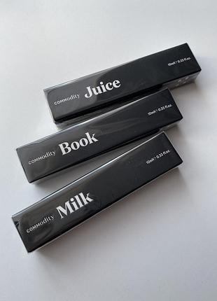 Парфуми commodity milk, juice та book (expressive)