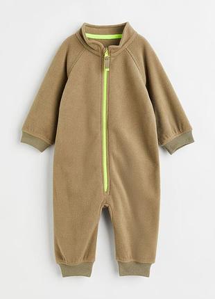 H&m флисовый человечек слип поддева