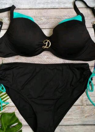 Женский купальник раздельный купальник шикарный купальник батал раздельный купальник на пышные формы