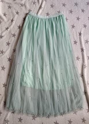 Довга фатинова спідниця