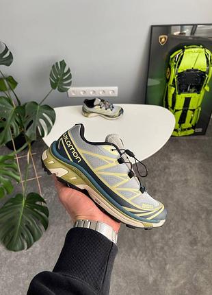 Кросівки salomon xt-6 gull granada sky grey green