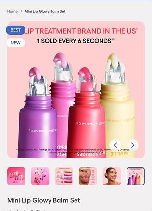 Набір міні бальзамів для губ laneige mini lip glowy balm set7 фото