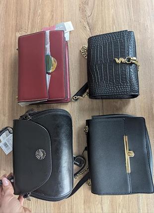 Новая кожаная сумка под zara