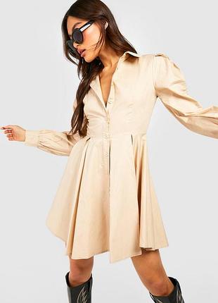 Платье платье рубашка рубашка коттоновое boohoo