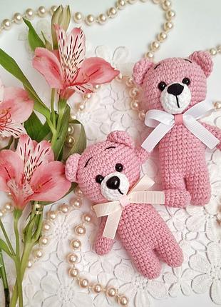 Игрушка мишка вязаная, детская игрушка, игрушки для декора