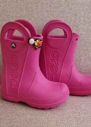 Сапожки сапоги кроксы crocs (c9) размер 26 оригинал