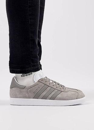 Мужские кроссовки адидас газель adidas gazelle grey, мужественные кроссовки адидас