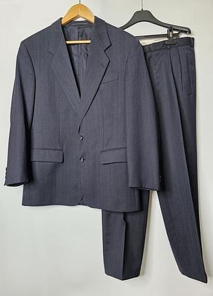 Классический деловой мужской костюм двойка masterhard брюки пиджак шерсть германия