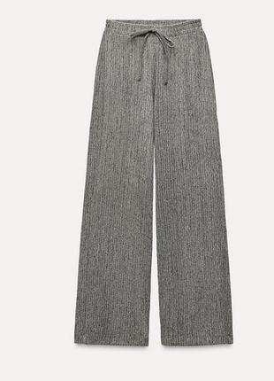 Базовые молодежные широкие брюки бренда zara р- s