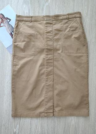 Хлопковая классическая юбочка m&amp;s xl
