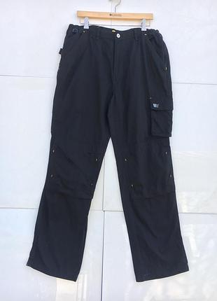 Брюки рабочие workwear мужские карго черные (36/l, 52, xl) 100% хлопок