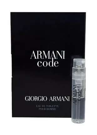Giorgio armani armani code туалетна вода чол, 1.2 мл (міні)