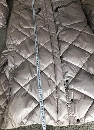 Куртка бежевая длинная