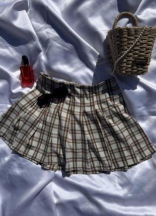 Міні спідниця в клітинку