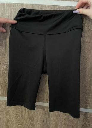 Шорты черные рубчик