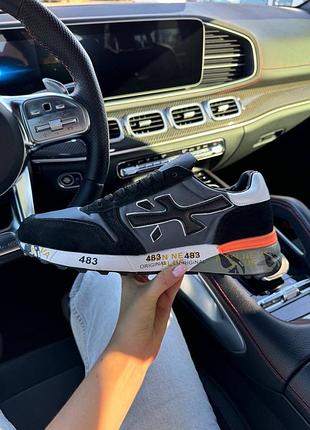 Premiata black orange кроссовки кроссовки 3