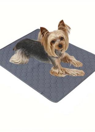 Багаторазова пелюшка для тварин розмір s 35х50 см сіра