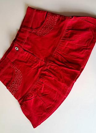 Юбка вельветовая на девочку  рост 140